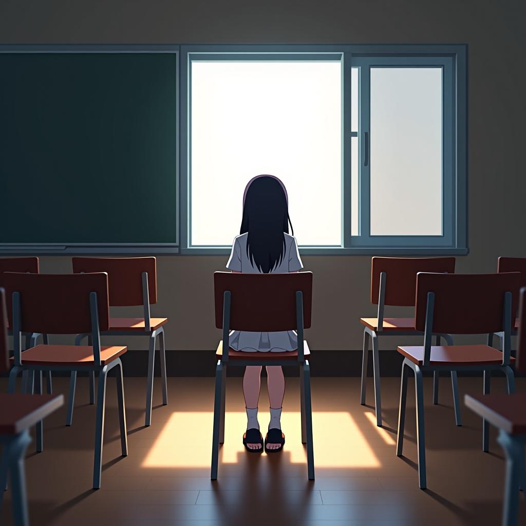  you are naruto anime image generator model prompt girl in school room negative prompt chair