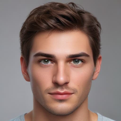 mdjrny-v4 style portrait male face frontal, short hair, age