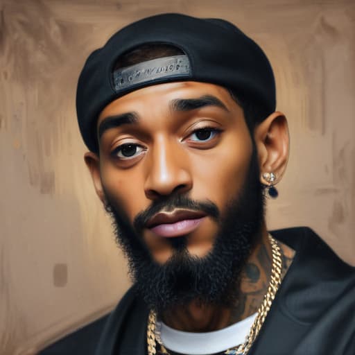 Nipsey Hussle in Oil painting style