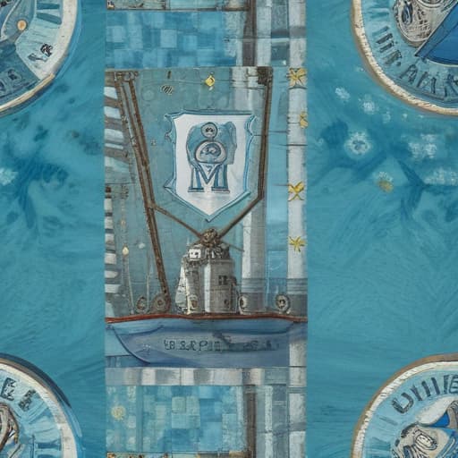 Olympique de Marseille in Van Gogh style