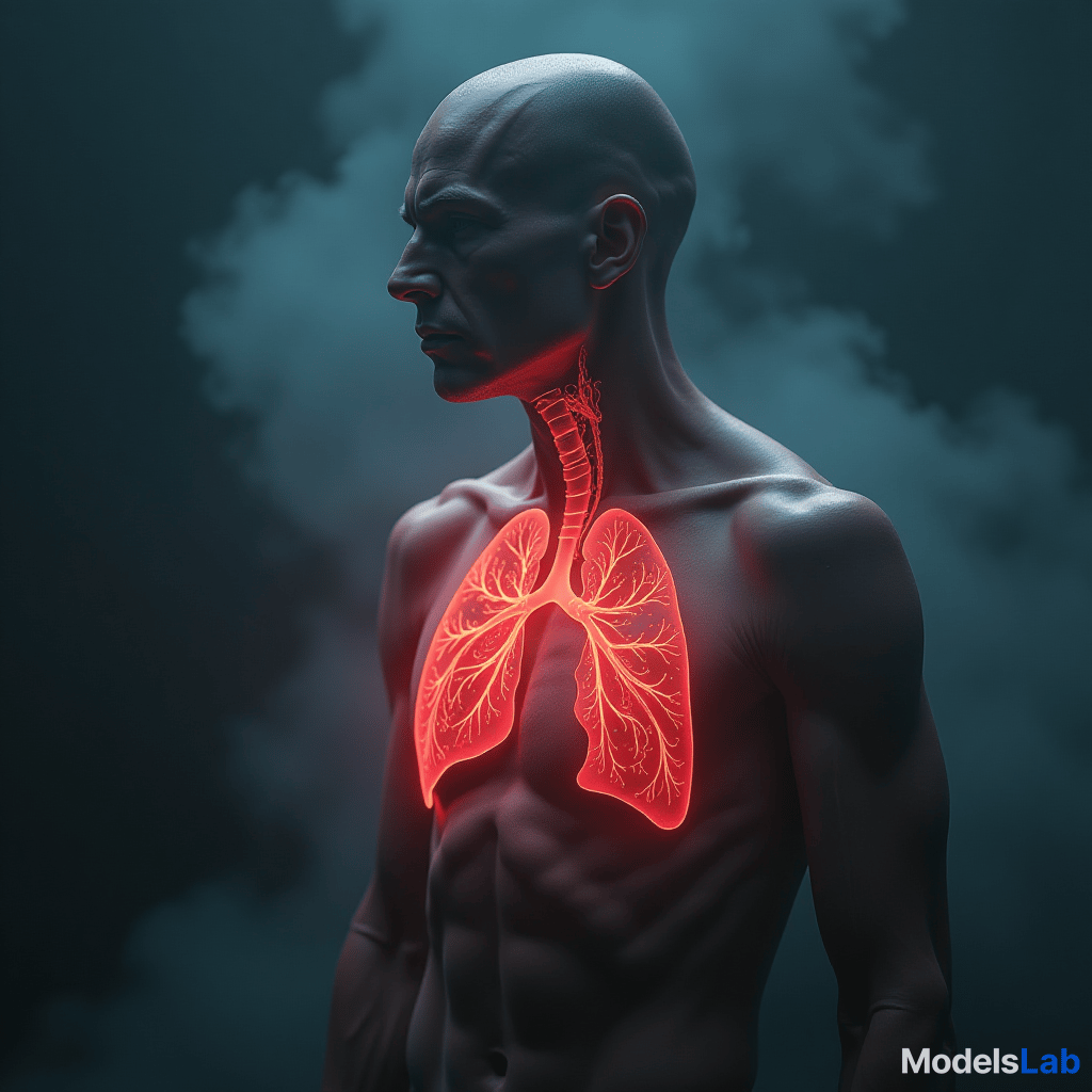  lung cancer symptoms hyperrealistic, full body, detailed clothing, highly detailed, cinematic lighting, stunningly beautiful, intricate, sharp focus, f/1. 8, 85mm, (centered image composition), (professionally color graded), ((bright soft diffused light)), volumetric fog, trending on instagram, trending on tumblr, HDR 4K, 8K