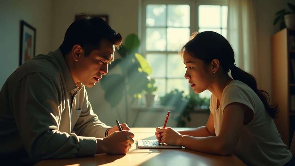  prompt: create a hyper realistic and ultra detailed image capturing the essence of "bad genius" now showing in cinemas. the scene should feature a dramatic and light filled setting with a high caliber cast, including benedict wong, taylor hickson, and sarah jane redmond. benedict wong should be depicted with deep emotionality and convincing presence, taylor hickson with versatility and expressiveness, and sarah jane redmond with authentic portrayal. include elements representing picturestart, p