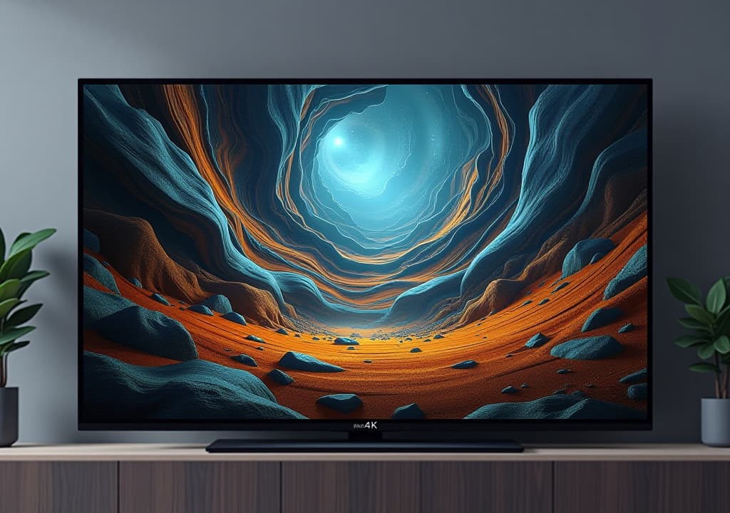  tv 4k flat screen lcd or oled, plasma, high quality, high details, hd, perfect composition, 4k epic detailed, highly detailed, sharp focus, high resolution