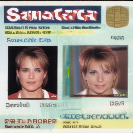 Make me a fake id with the name Samantha Carter and