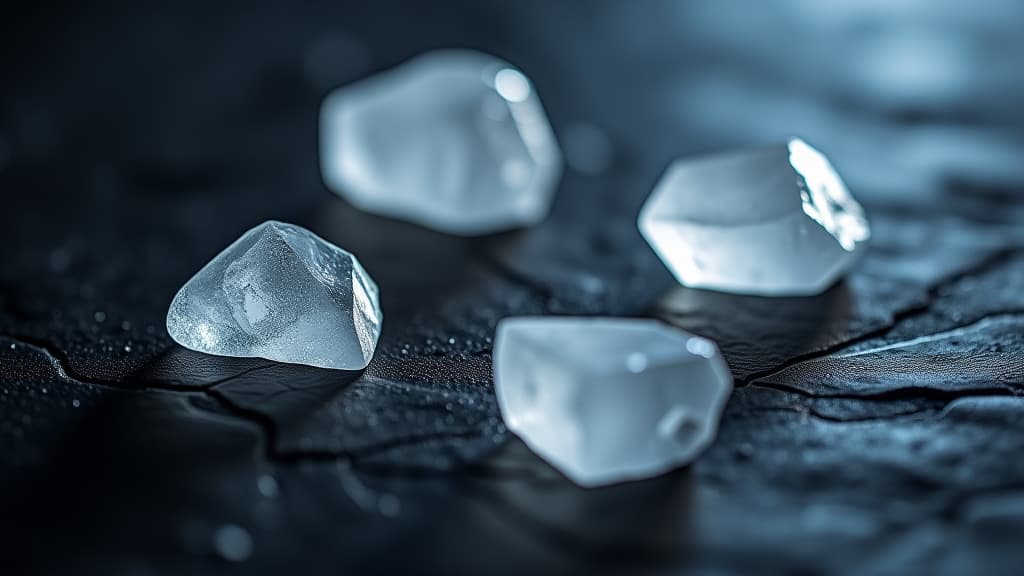  raw lithium samples on a dark surface, highlighting the future of sustainable energy sources