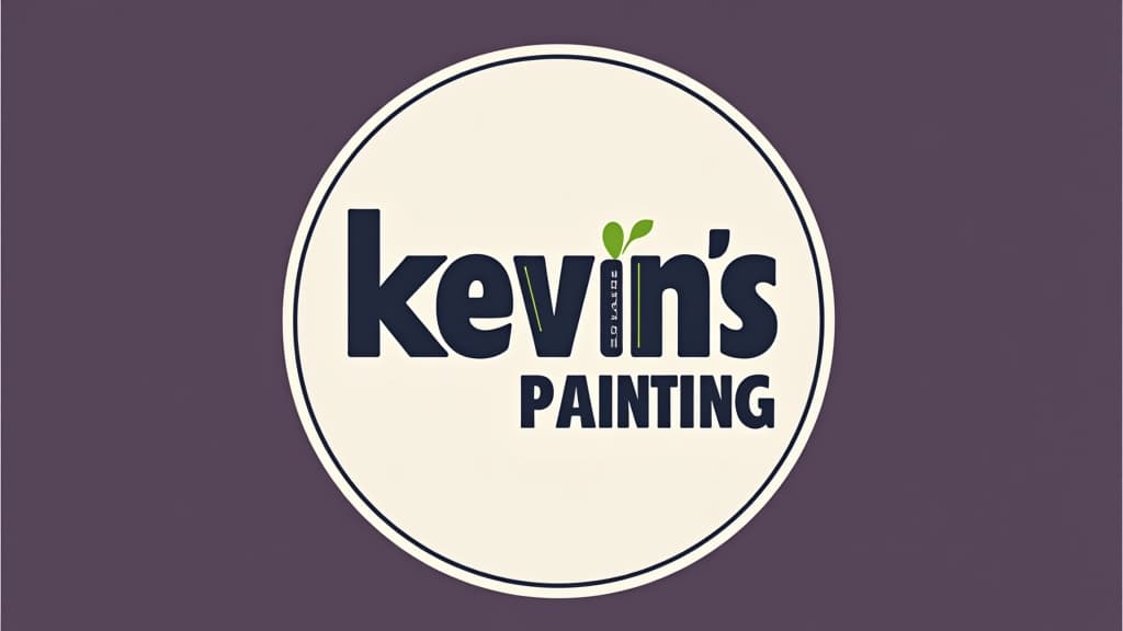  design a logo, in a minimalism style. painting service, with the text 'kevin’s painting '.