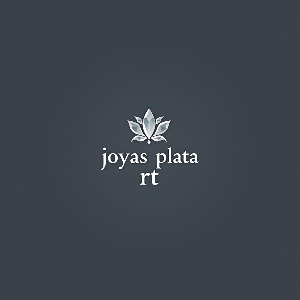  design a logo, un logo para una tienda de joyas de plata, with the text 'joyas de plata rt'.