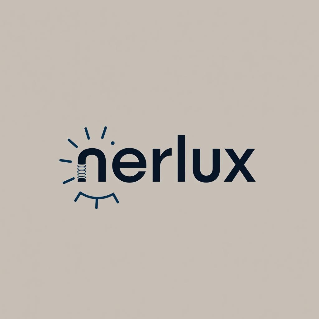  design a logo, une entreprise de communication , with the text 'nerlux'.