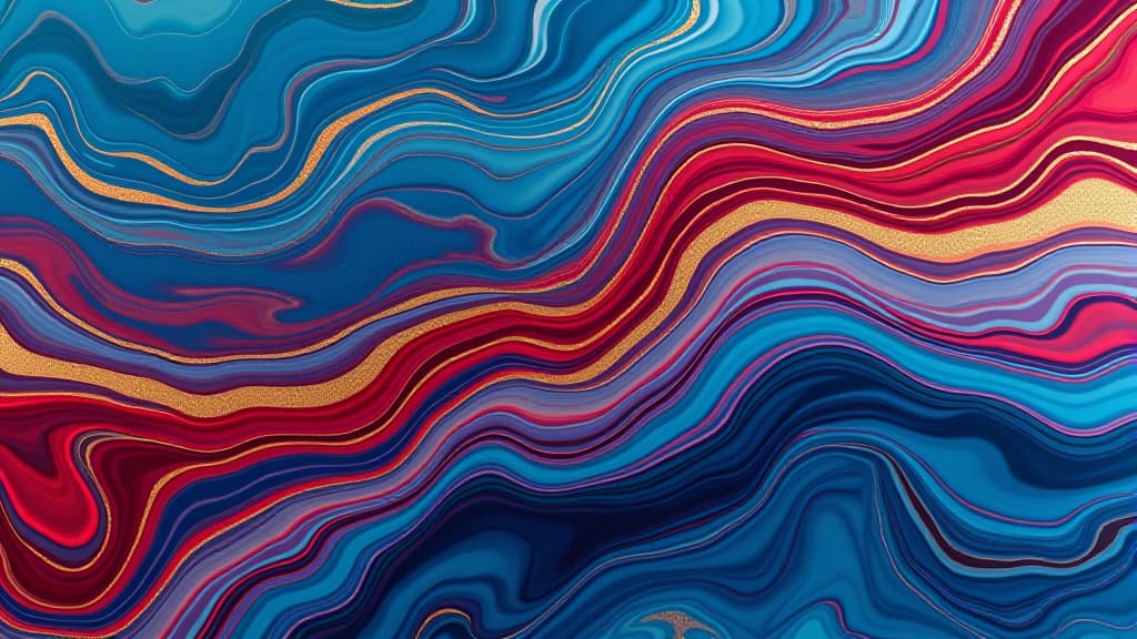  blue topaz, red ruby, and gold liquid waves wallpaper, marbles texture liquid luxury wallpaper,