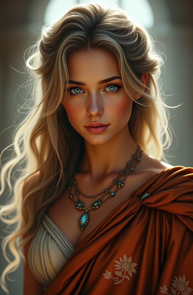  alisha lehmann as a greek godess , realistic, portrait, art by donato giancola and greg rutkowski, realistic face, digital art, trending on artstation hyperrealistic, full body, detailed clothing, highly detailed, cinematic lighting, stunningly beautiful, intricate, sharp focus, f/1. 8, 85mm, (centered image composition), (professionally color graded), ((bright soft diffused light)), volumetric fog, trending on instagram, trending on tumblr, HDR 4K, 8K