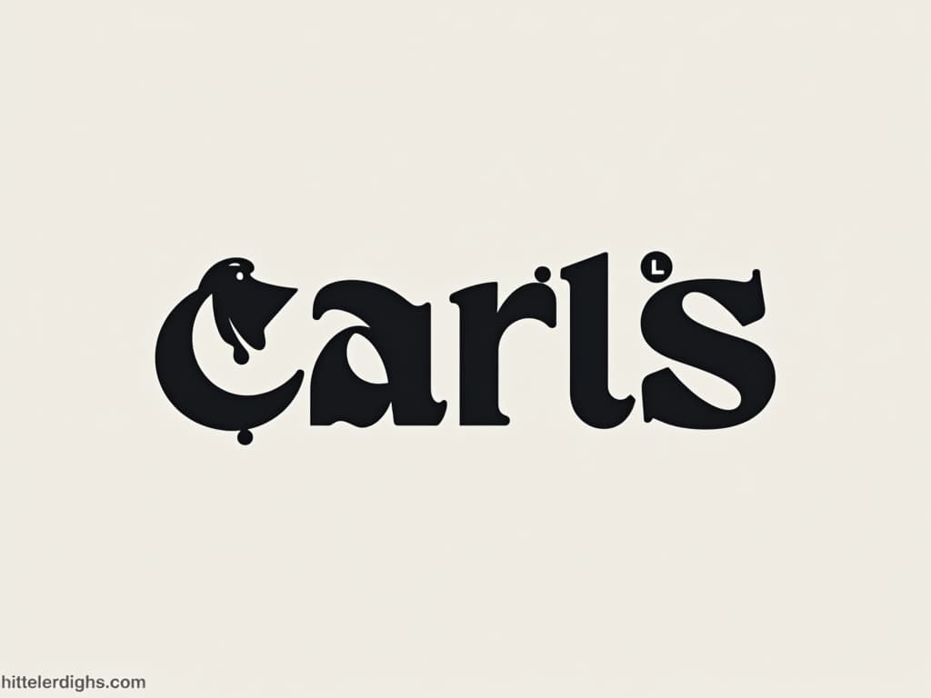  design a logo, in a threedrender style. logo de nombre “carls” laboratorios , with the text 'hitler'.