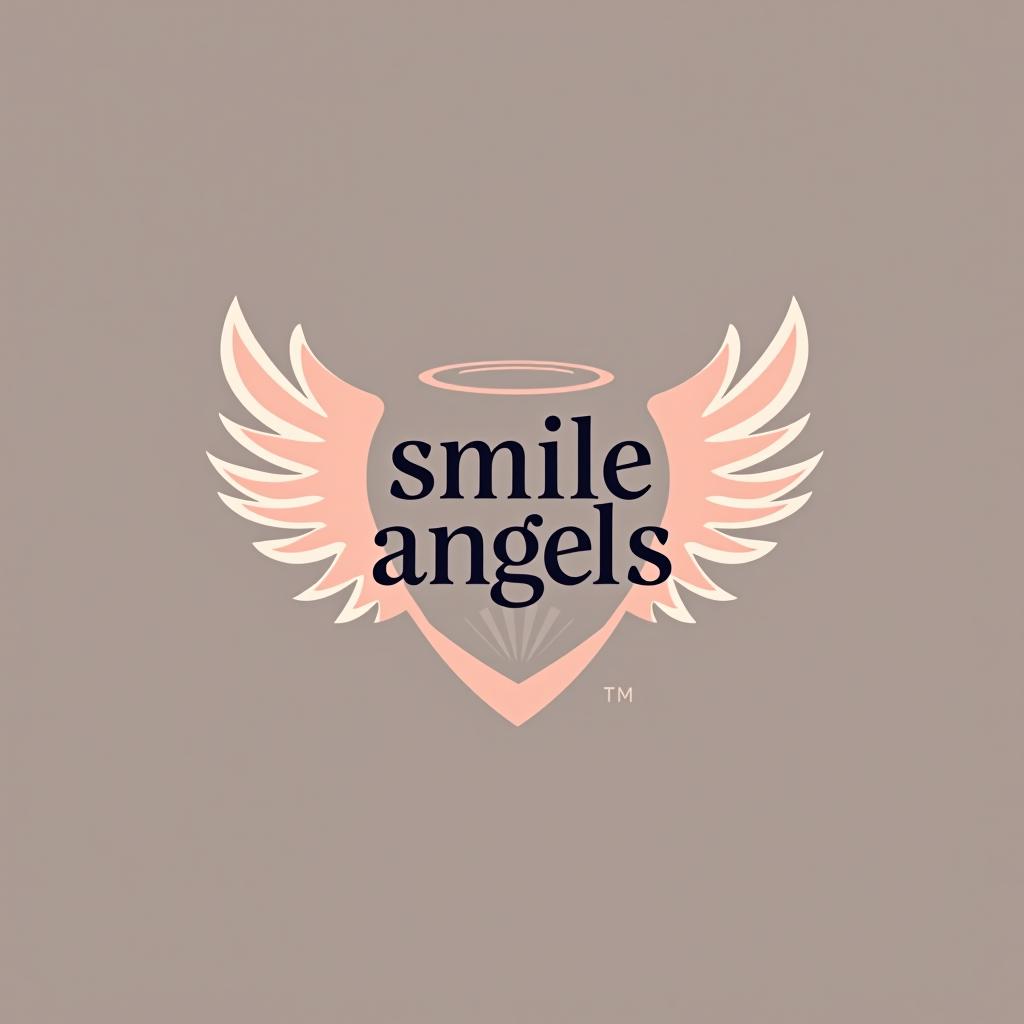  design a logo, , with the text 'smile angels '.