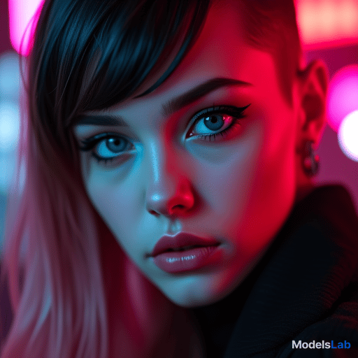  ultra realistic close up portrait ((beautiful pale cyberpunk female with heavy black eyeliner)), blue eyes, shaved side haircut, hyper detail, cinematic lighting, magic neon, dark red city, canon eos r3, nikon, f/1.4, iso 200, 1/160s, 8k, raw, unedited, symmetrical balance, in frame, 8k hyperrealistic, full body, detailed clothing, highly detailed, cinematic lighting, stunningly beautiful, intricate, sharp focus, f/1. 8, 85mm, (centered image composition), (professionally color graded), ((bright soft diffused light)), volumetric fog, trending on instagram, trending on tumblr, HDR 4K, 8K