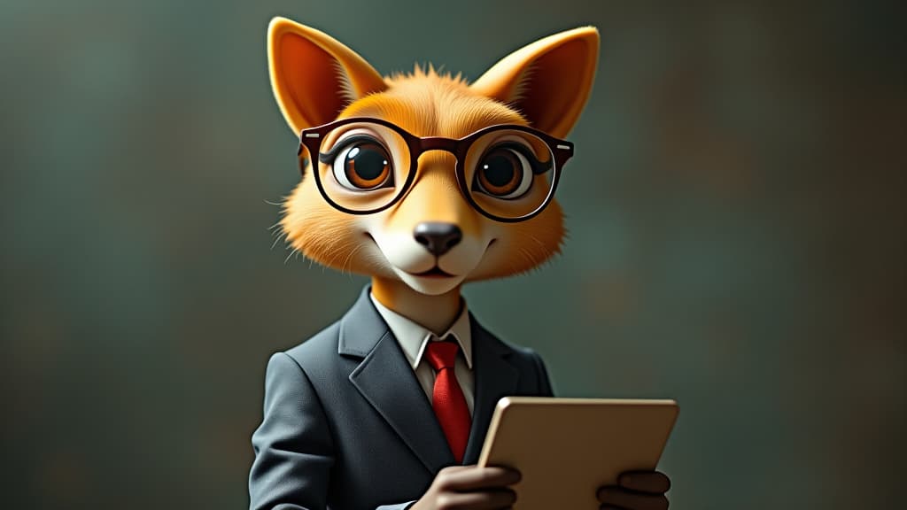  anthropomorphism animal with human characteristics businessman ceo accountant lawyer writer teacher guru executive 