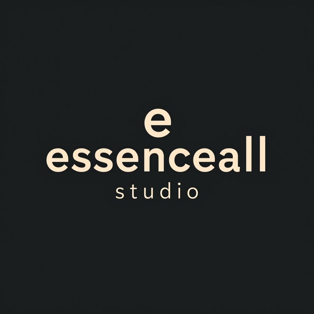  design a logo, , with the text 'essenceall studio'.