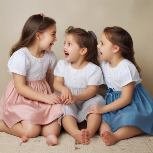 3 sisters playing