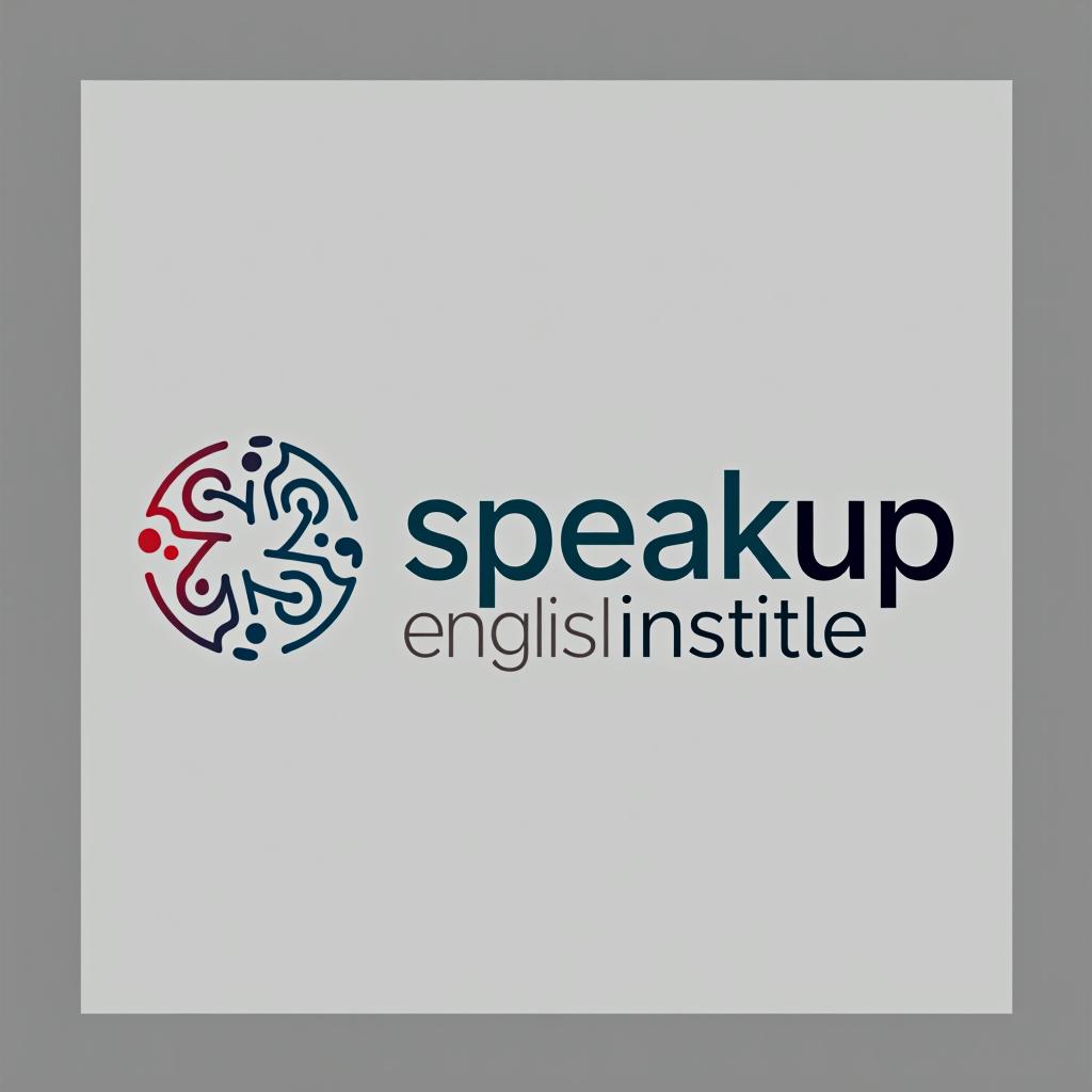  design a logo, , with the text 'speakup english institute '.