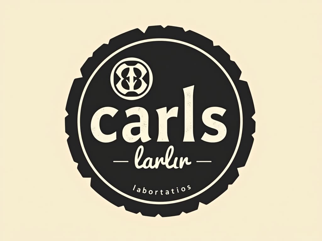  design a logo, in a threedrender style. logo de nombre “carls” laboratorios , with the text 'hitler'.