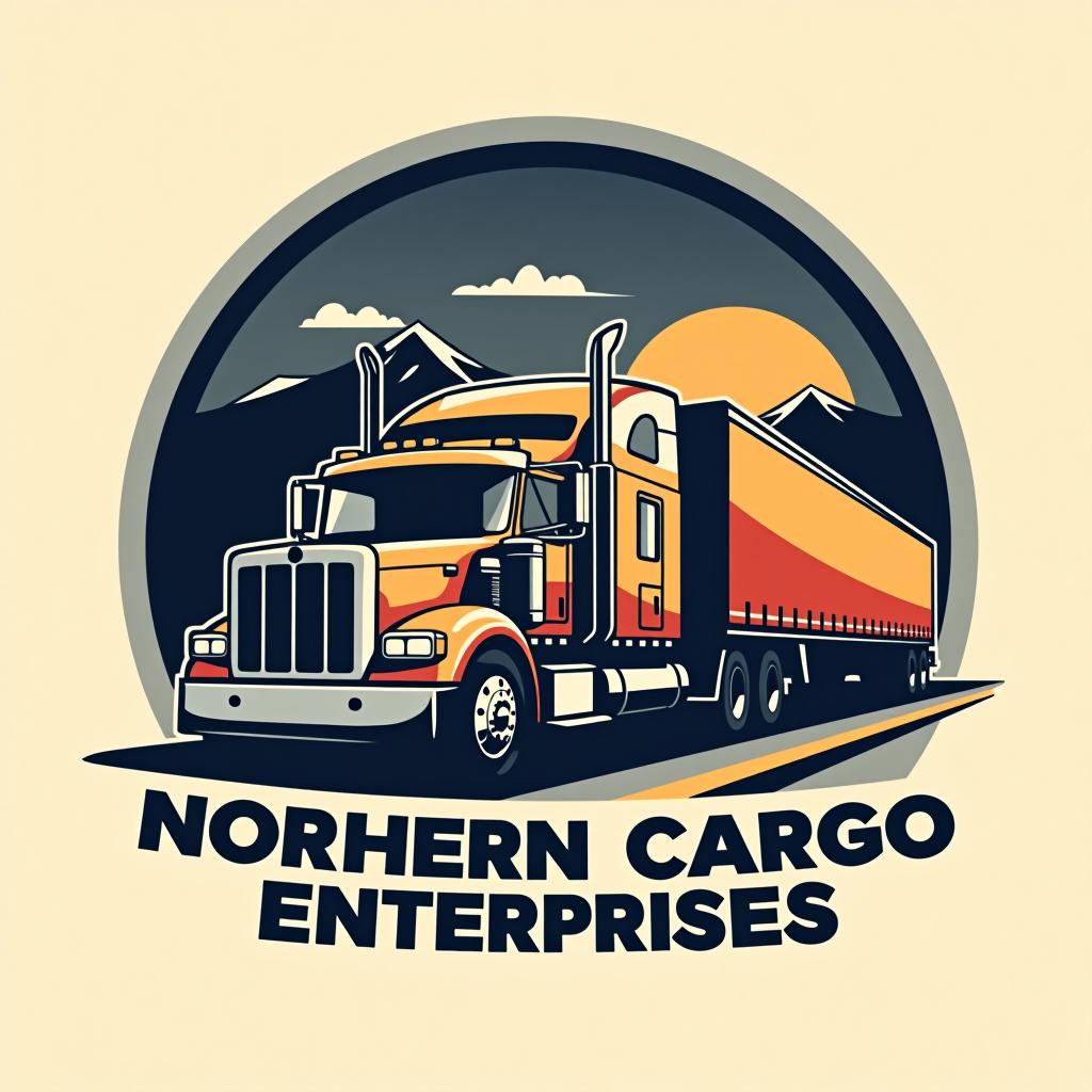  design a logo, trucking company , with the text 'northern cargo enterprises '.