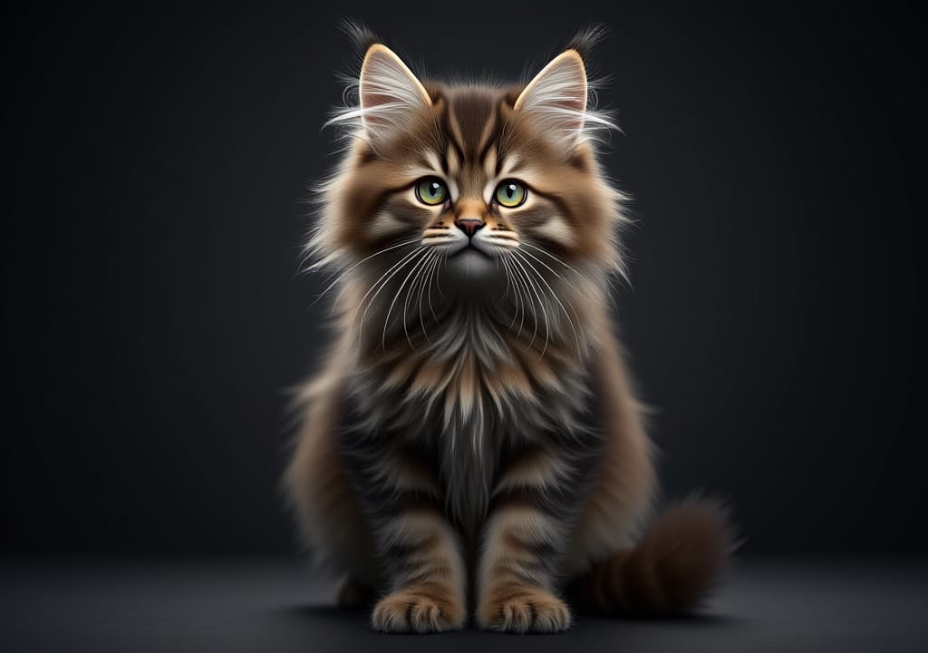  british longhair cat kitty kitten full body in hip hop stylish fashion isolated on dark background, high quality, high details, hd, perfect composition, 4k epic detailed, highly detailed, sharp focus, high resolution