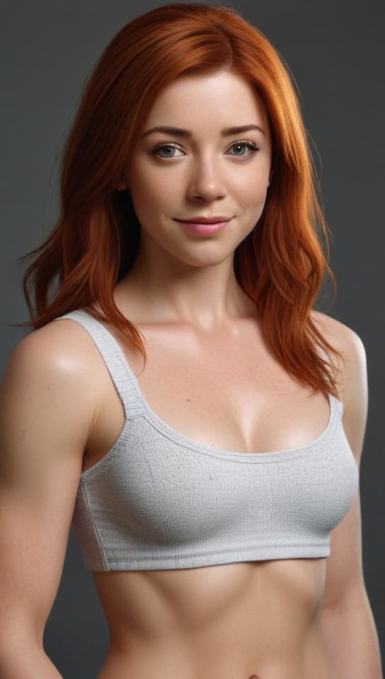 (alyson hannigan:1.2), (slim, beautiful, irish , (((very large ))), small hips, standing pose, thin , ginger hair, freckles, shy:1.2) ( clroom in background, wearing micro crop top and very short college , ginger hair, shy, trending on art station, (detailed face), ((upper body)), (front view),(masterpiece:1.4),(photorealistic:1.4),(high resolution),(exquisitely detailed),(beautiful detailed light),(ultra_color),(perfect anatomy),best quality,ultra high definition,(cinematic light),<lora:ClothingAdjuster3:-0.5>