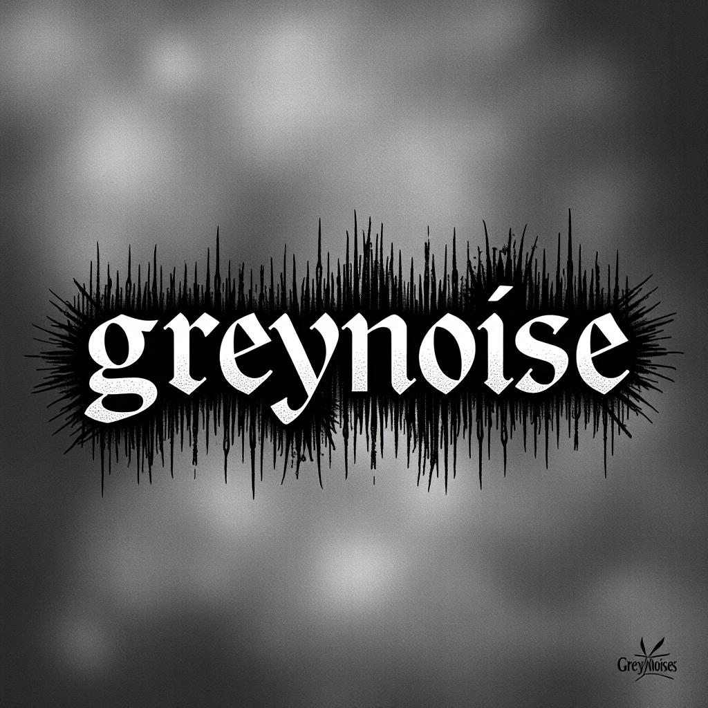  design a logo, band name. band name greynoise and i want it to have a gothic look so its a crazy font and its super fady and kinda hard to read but make it aoft and aesthetic cause its a soft rock band. make it all capitol letters, with the text 'greynoise'.