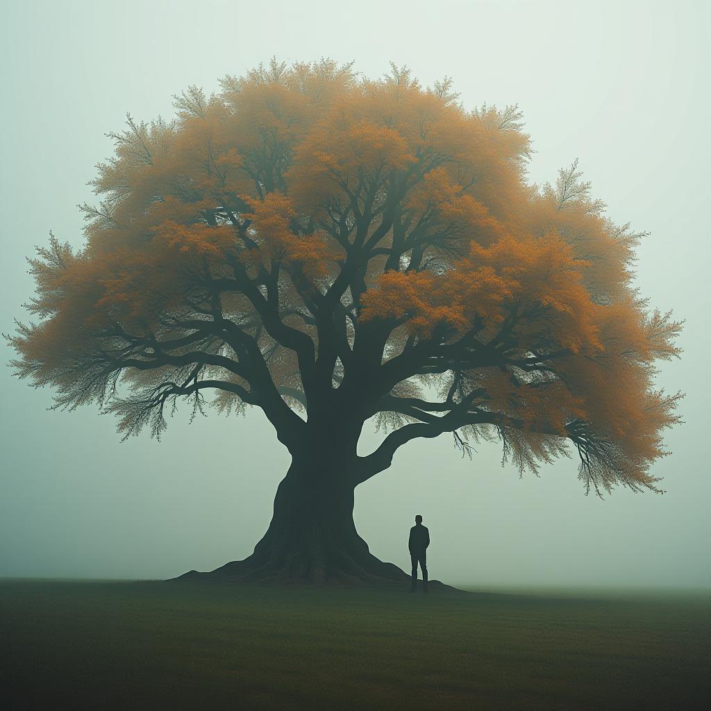  tree hyperrealistic, full body, detailed clothing, highly detailed, cinematic lighting, stunningly beautiful, intricate, sharp focus, f/1. 8, 85mm, (centered image composition), (professionally color graded), ((bright soft diffused light)), volumetric fog, trending on instagram, trending on tumblr, HDR 4K, 8K