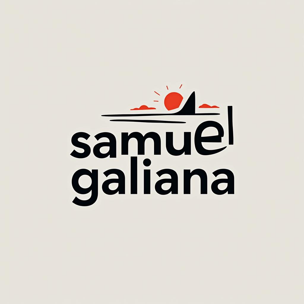  design a logo, , with the text 'samuel galiana '.