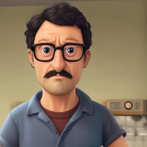 Create a detailed profile of Bob Belcher from "Bob's Burgers" as if he were a real person today, maintaining his key traits and life story.