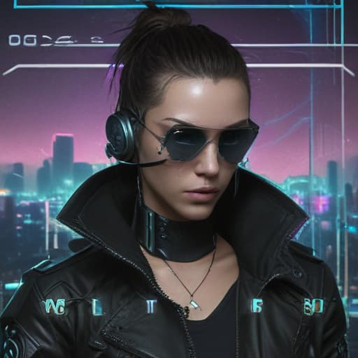 Id5 in Cyberpunk style with Weltraum background