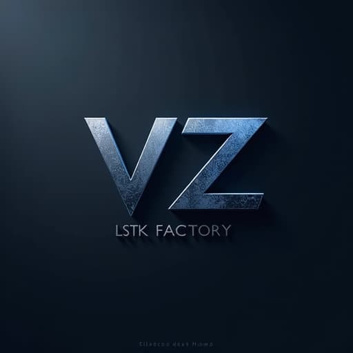  prompt: create a modern logo for the brand "vz lstk factory" that incorporates minimalist symbols. the symbols "vz" should be designed in the form of metal structures and presented in a gray and blue color palette to represent steel colored metal. the words "lstk factory" should be placed beneath the "vz" symbols in a clean and straightforward font. the overall design should be simple, clean, and reflect a modern style. no human figures or inappropriate content should be included in the logo. hyperrealistic, full body, detailed clothing, highly detailed, cinematic lighting, stunningly beautiful, intricate, sharp focus, f/1. 8, 85mm, (centered image composition), (professionally color graded), ((bright soft diffused light)), volumetric fog, trending on instagram, trending on tumblr, HDR 4K, 8K