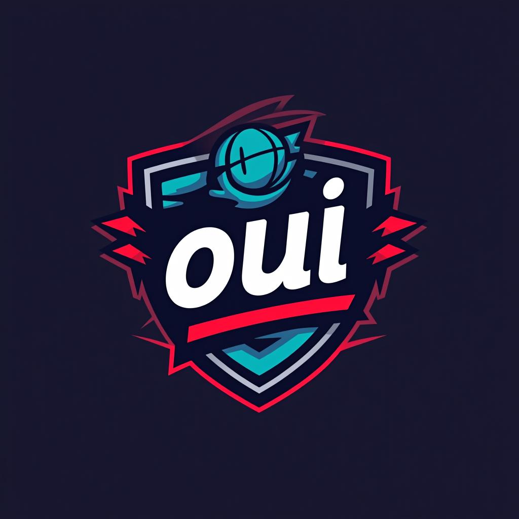  design a logo, fait un logo d’équipe esport avec une écriture oui oui prime dessus