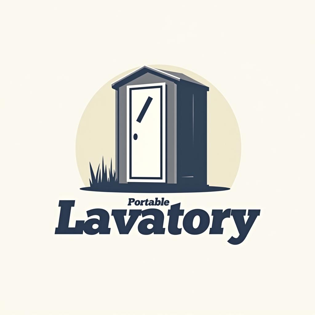  design a logo, , with the text 'portable lavatory'.