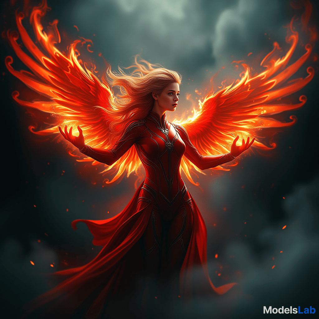  masterpiece, top quality,phoenix dark is x men, beautiful and aesthetic:1.2, (1girl:1.3), (full body:1.5),red suitbody ,looking at viewer,fire hair, extreme detailed,(fire hands:1.5),fire,smoke,goddess, detailed, detail fingers, detail face, masterpiece,ultra realistic,32k,extremely detailed cg unity 8k wallpaper, best quality, cinematic photography, movie mood, cinematic light, compelling composition, storytelling elements, conveys emotion, mood, and narrative depth, creating visually striking images that feel like still frames from a film, cinematic portrait photography, capture subject in a way that resembles a still frame from a movie, cinematic lighting, story, narrative quality, drawing viewers into the scene and evoking a sense of ci hyperrealistic, full body, detailed clothing, highly detailed, cinematic lighting, stunningly beautiful, intricate, sharp focus, f/1. 8, 85mm, (centered image composition), (professionally color graded), ((bright soft diffused light)), volumetric fog, trending on instagram, trending on tumblr, HDR 4K, 8K