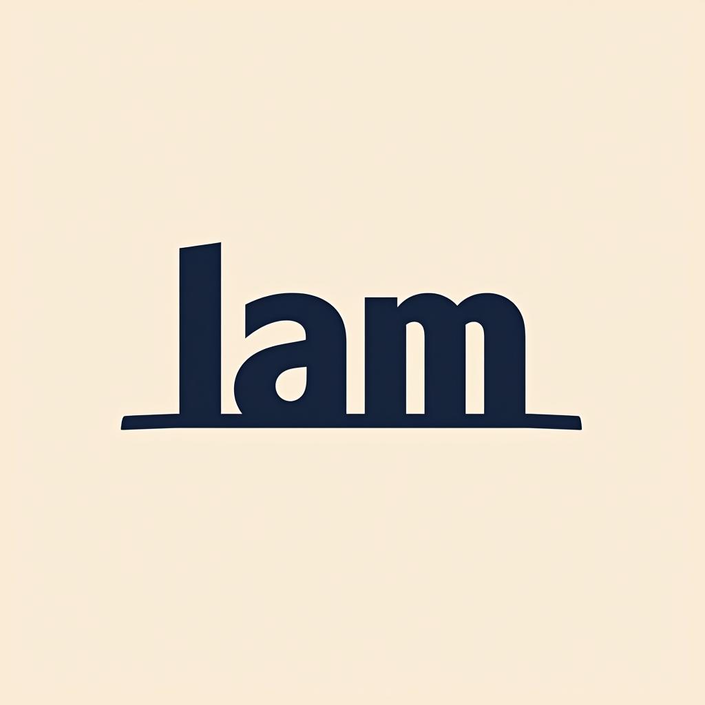  design a logo, , with the text 'lam'.