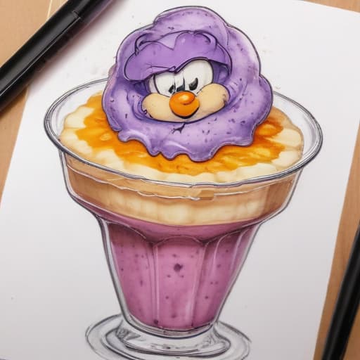 halo halo dessert drawing