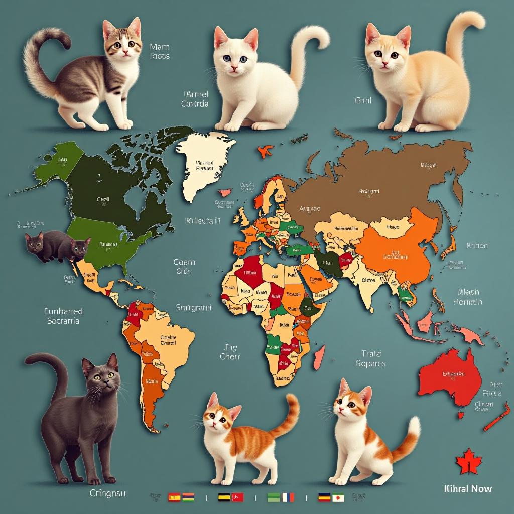  countries of the world if they were kitties.