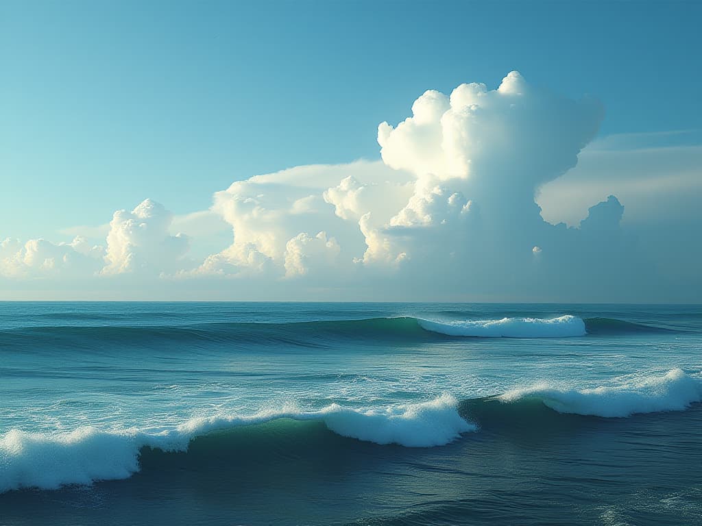  ocean, clouds