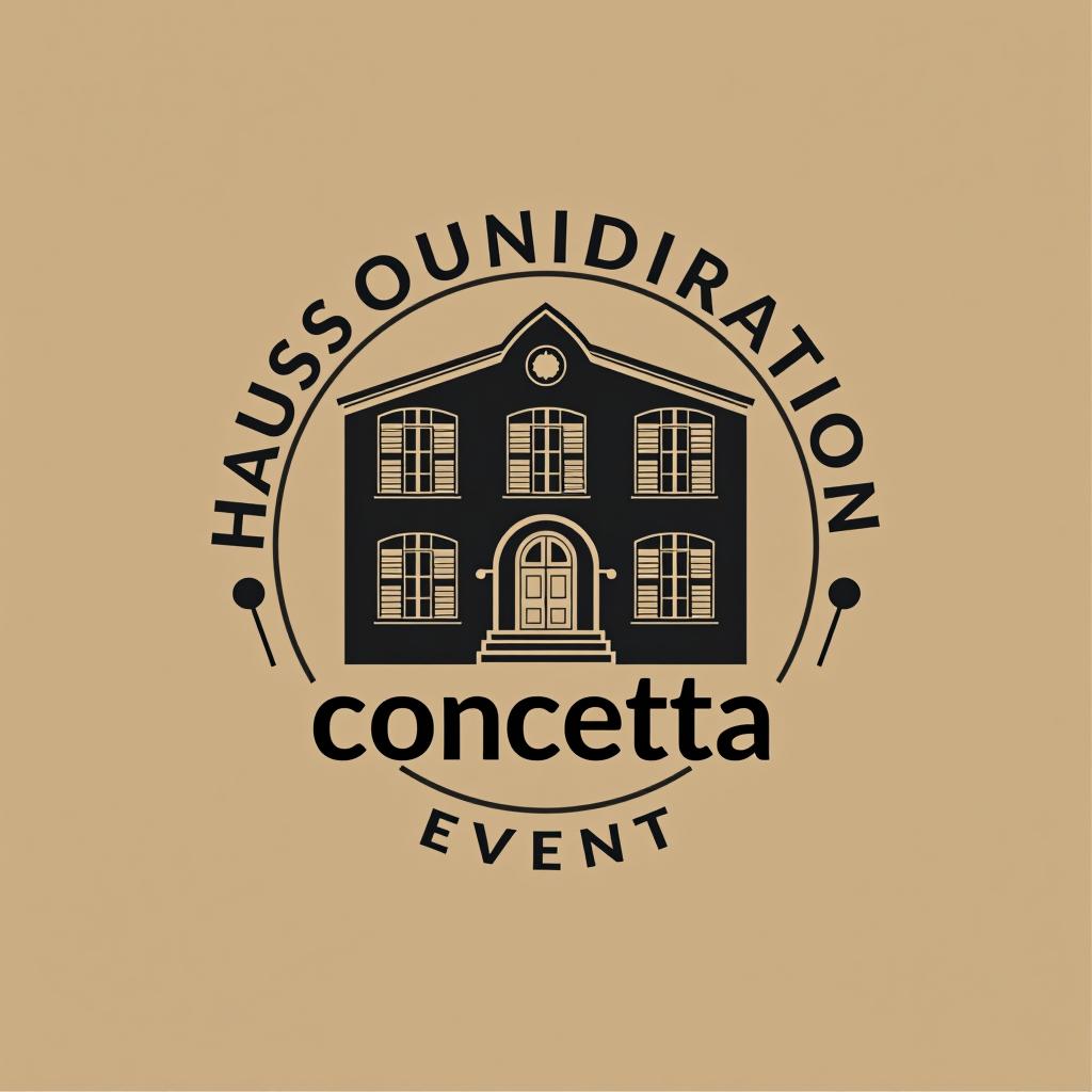  design a logo, hausverwaltung event service, with the text 'concetta'.