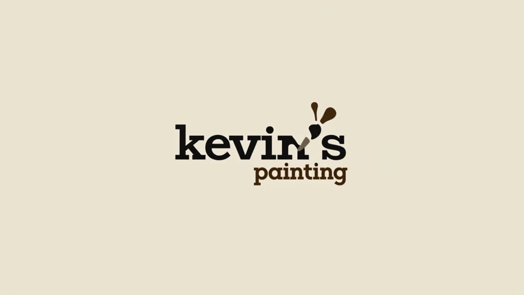  design a logo, in a minimalism style. painting service, with the text 'kevin’s painting '.