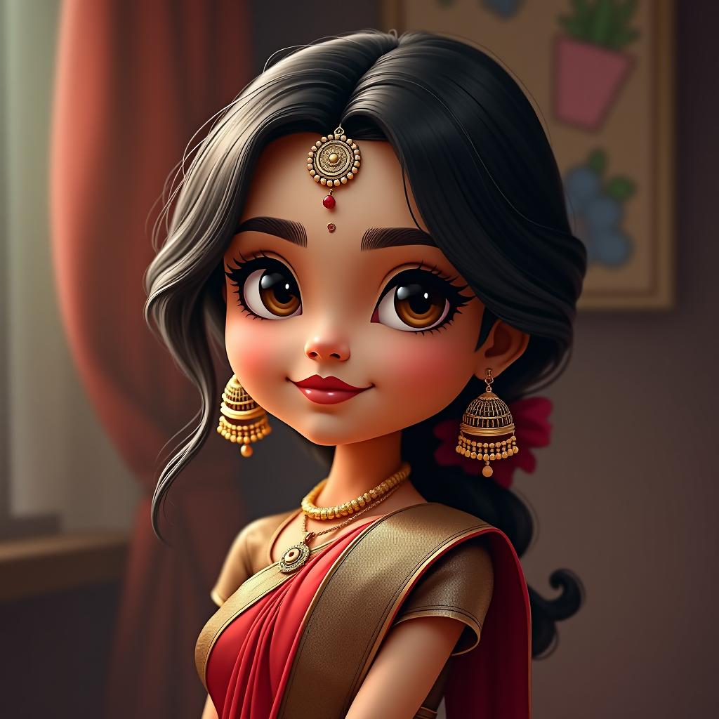  chibi realistic caricatures of bollywood actress hyperrealistic, full body, detailed clothing, highly detailed, cinematic lighting, stunningly beautiful, intricate, sharp focus, f/1. 8, 85mm, (centered image composition), (professionally color graded), ((bright soft diffused light)), volumetric fog, trending on instagram, trending on tumblr, HDR 4K, 8K