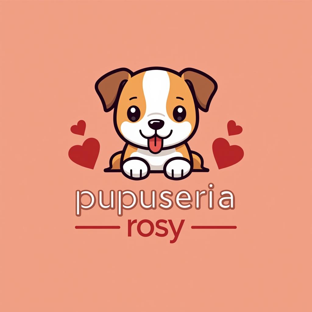  design a logo, nosecito un logo de venta de pupusas y que tenga como nombre pupuseria rosy y que tenga como foto de portada pupusas y curtido, with the text 'pupuseria rosy'.