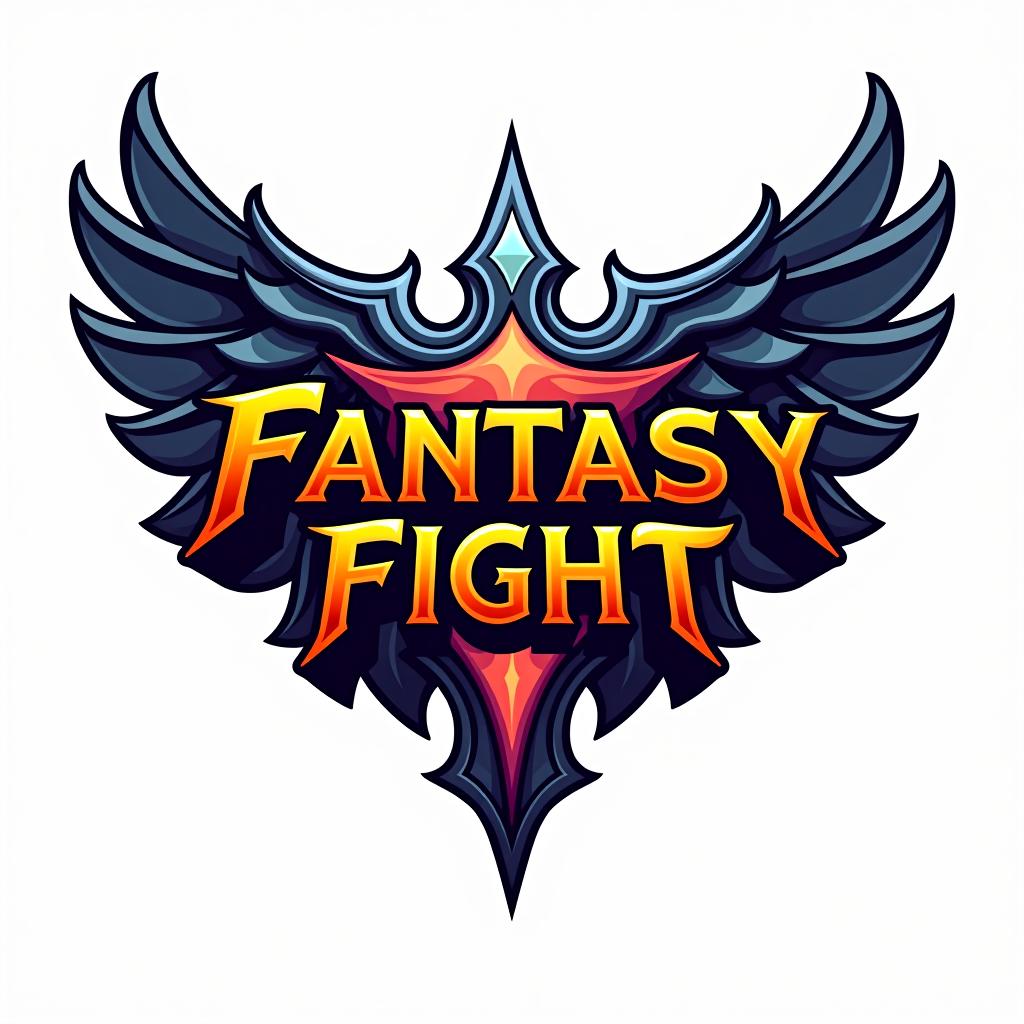  logo with the name fantasy fight , (logo:1.15), hq, hightly detailed, 4k