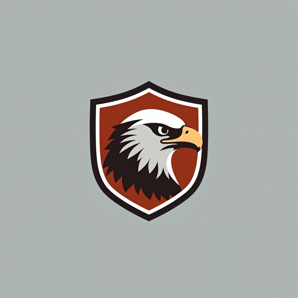  design a logo. create an emblem logo using an eagle’s eye and a shield, emphasizing the company’s focus on vigilance and protection.