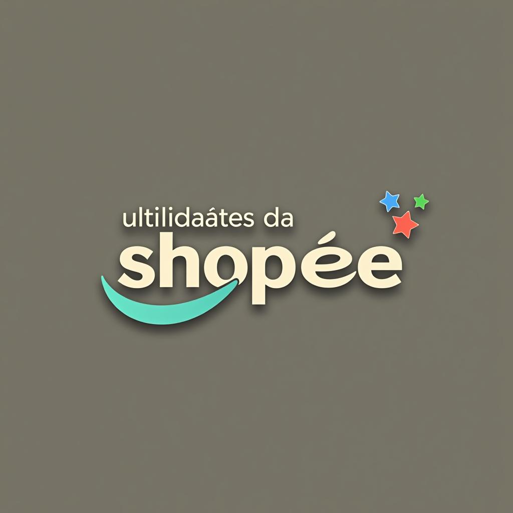  design a logo, , with the text 'ultilidades da shopee'.