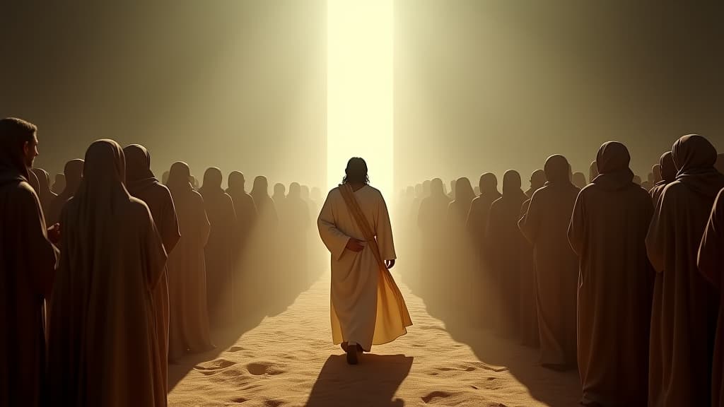  a visual representation of first century judea, exploring the cultural dynamics during jesus's time. hyperrealistic, full body, detailed clothing, highly detailed, cinematic lighting, stunningly beautiful, intricate, sharp focus, f/1. 8, 85mm, (centered image composition), (professionally color graded), ((bright soft diffused light)), volumetric fog, trending on instagram, trending on tumblr, HDR 4K, 8K