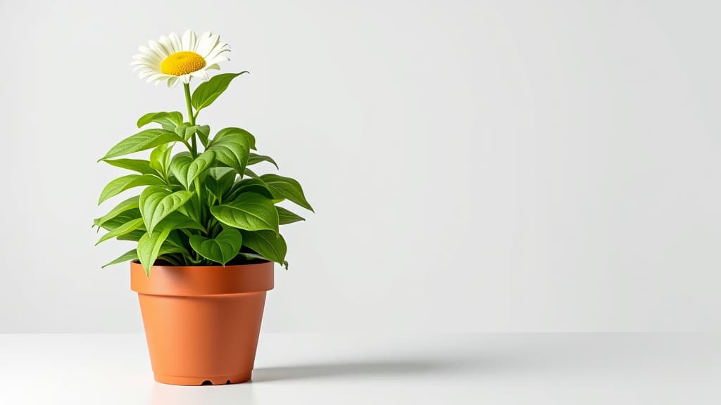  flower pot white background