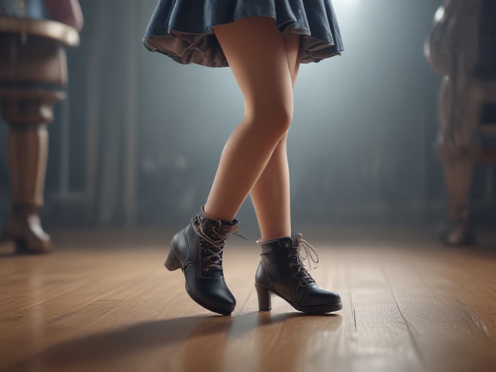 ultra realistic ((ultra realistic ((a child tapping their feet to the music and saying 'dances!')))) hyperrealistic, full body, detailed clothing, highly detailed, cinematic lighting, stunningly beautiful, intricate, sharp focus, f/1. 8, 85mm, (centered image composition), (professionally color graded), ((bright soft diffused light)), volumetric fog, trending on instagram, trending on tumblr, HDR 4K, 8K