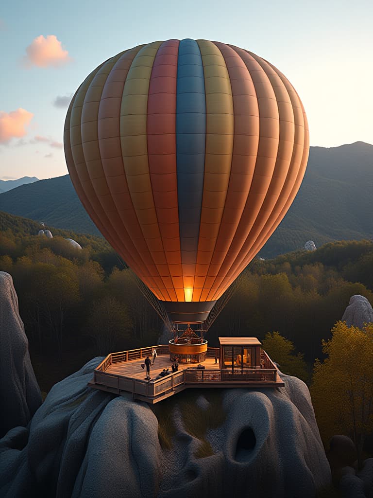  a luxurious hot air balloon house