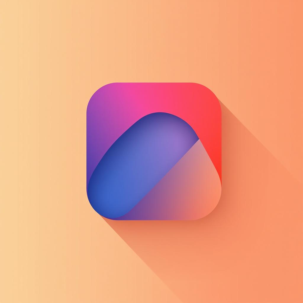  design a logo, rounded edges square mobile app logo design, flat vector, minimalistic, icon of a beautiful wallpaper